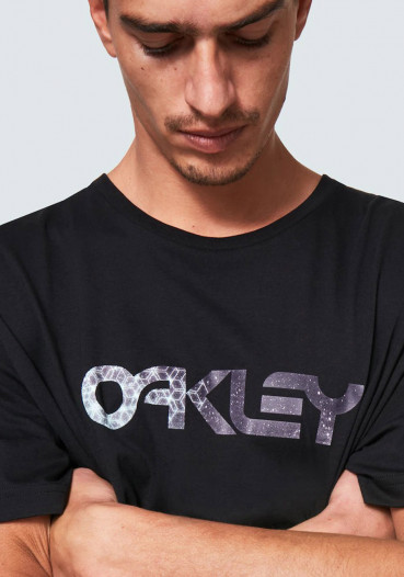 detail Męska koszulka Oakley B1b Nebulous Logo / Blackout