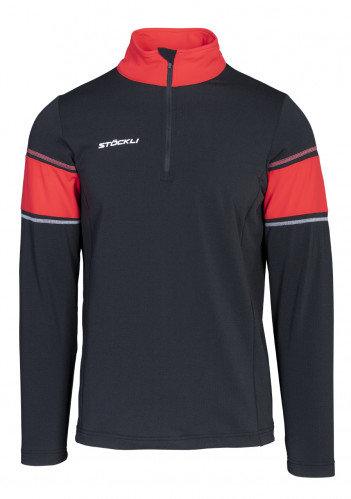 Męski golf Stöckli Funkcjonal shirt Black/Red