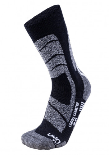 UYN Man Ski Cross Country Socks B328 Black/Mouline
