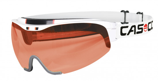 detail Białe okulary do biegania Casco Spirit Vautron