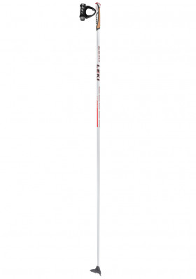 Damskie kijki do narciarstwa biegowego LEKI CC 600 WHITE-DARKANTHRACITE-FLUORESCENT RED