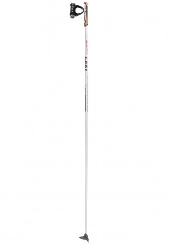Damskie kijki do narciarstwa biegowego LEKI CC 600 WHITE-DARKANTHRACITE-FLUORESCENT RED