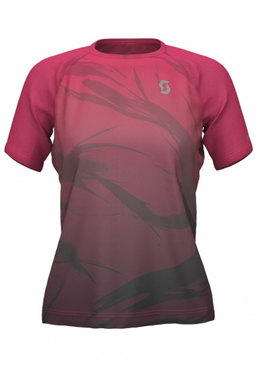 detail Koszulka kolarska damska Scott SCO Shirt W's Kinabalu Run az pk/iro bk