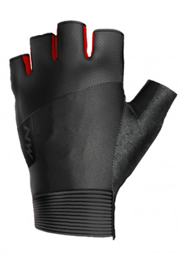 detail rękawiczki rowerowe Northwave Extreme Short Fingers Glove Black/Red