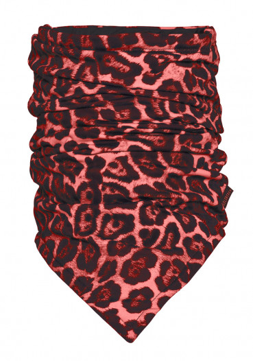 detail Damska chusta Goldbergh LEO neckwarmer RUBY RED